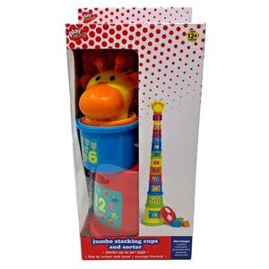 Jumbo Stacking Cups and Sorter Play Right 12 Months Children's Toy